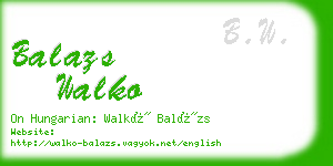 balazs walko business card